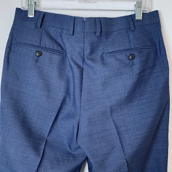 SUITSUPPLY Suit Mens 38R 33x29.5" Brescia Napoli Single Breasted Pure Wool Blue - Picture 12 of 16